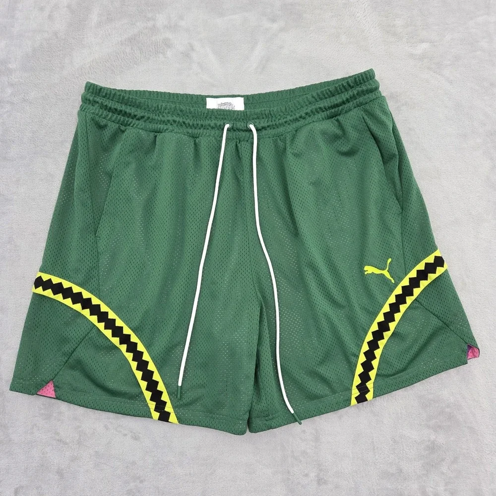 Puma X Teenage Mutant Ninja Turtles Reversible Shorts Mens XXL Green 630931-01